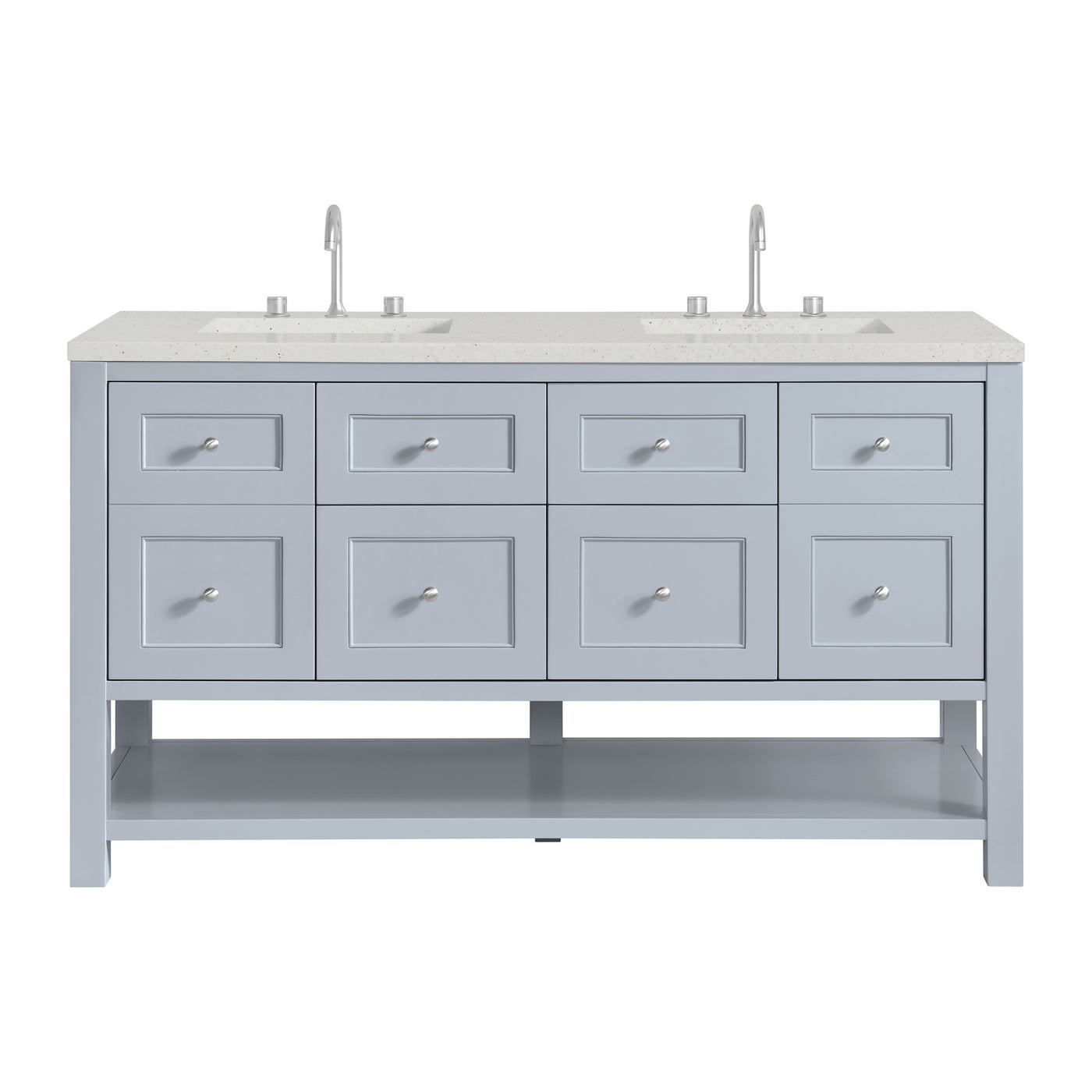 James Martin Breckenridge 60" Double Bathroom Vanity, Serenity Blue, view 25