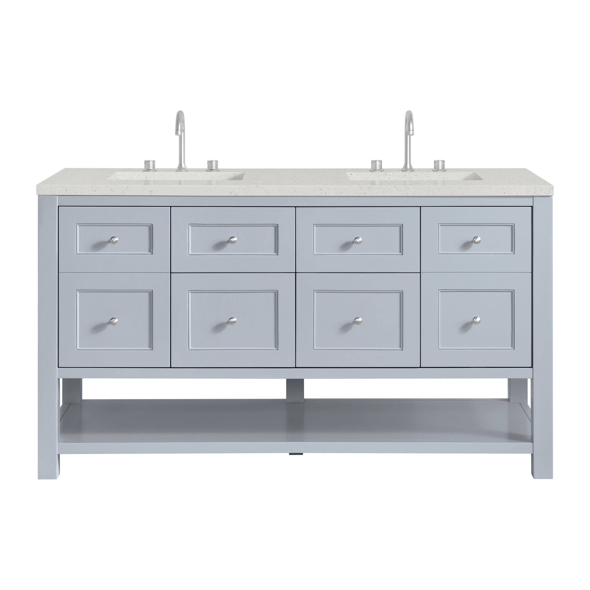 James Martin Breckenridge 60" Double Bathroom Vanity, Serenity Blue, view 25