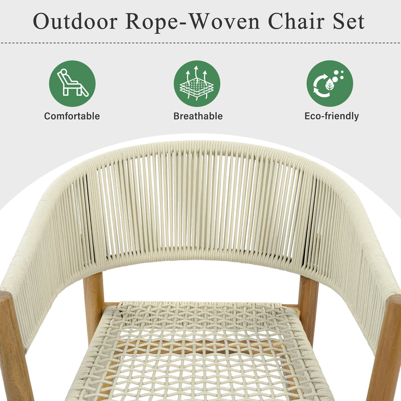 Outdoor Accent Chair Set - 2 Person Seating Group by HouseOfZazla