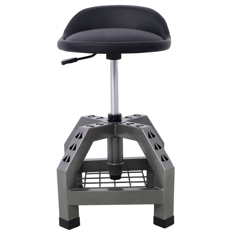 Pneumatic 360 Degree Swivel Stool, Mechanics Rolling Creeper Seat, Heavy Duty Rolling Mechanics Stool, Shop Stool With Casters by HouseOfZazla