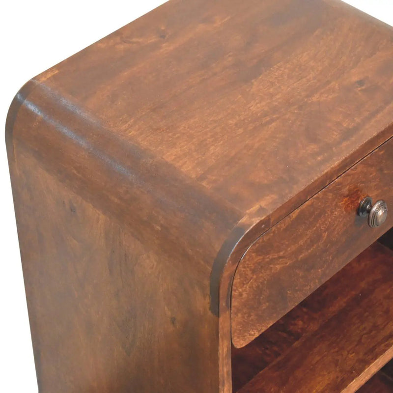 Aspen - Open Bedside Table - Dark Brown by HouseOfZazla