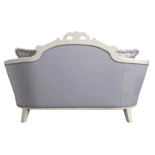 Galelvith - Loveseat With 4 Pillows - Gray Fabric by Unique Piece Furniture