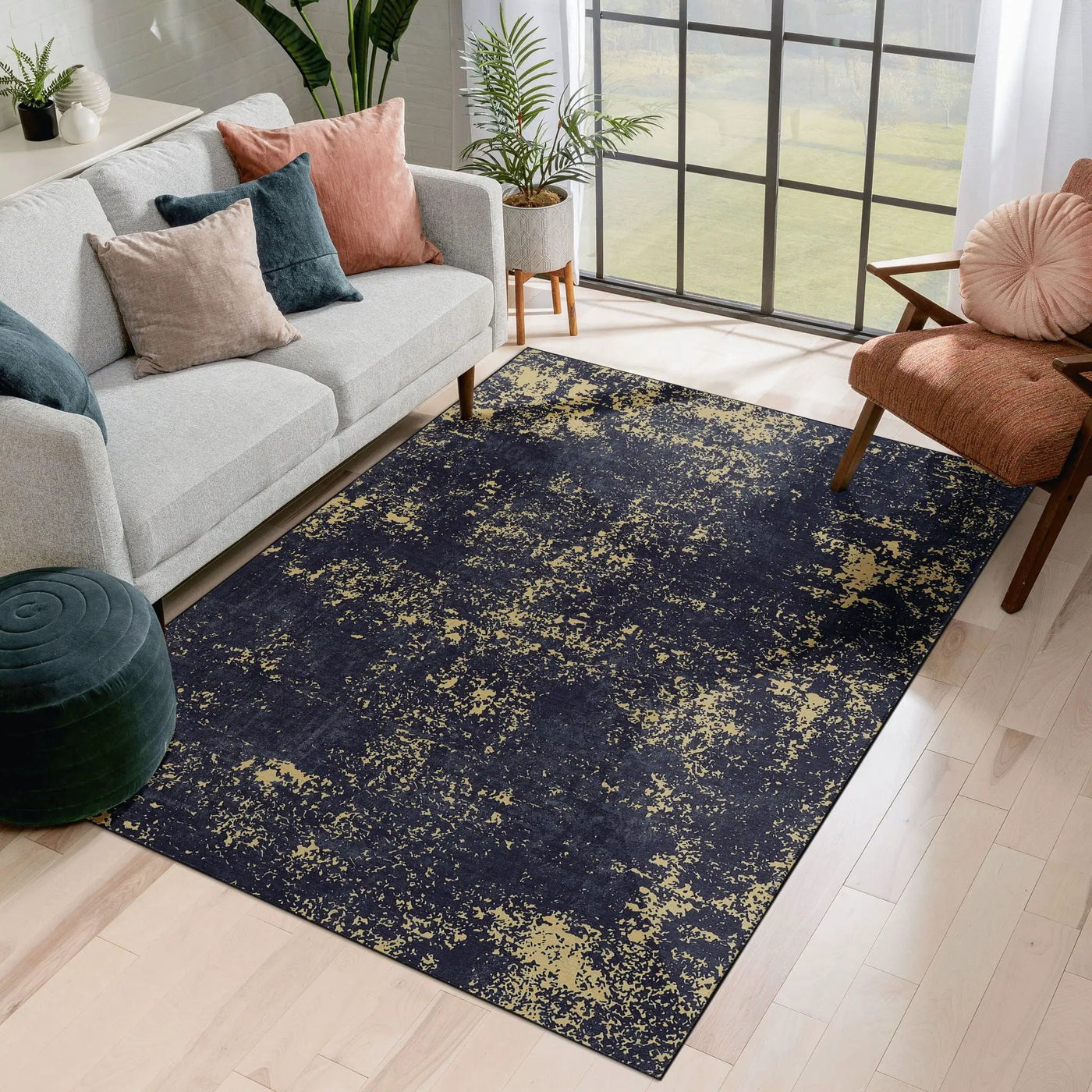 Maval - Stunning Area Rug, Washable by HouseOfZazla