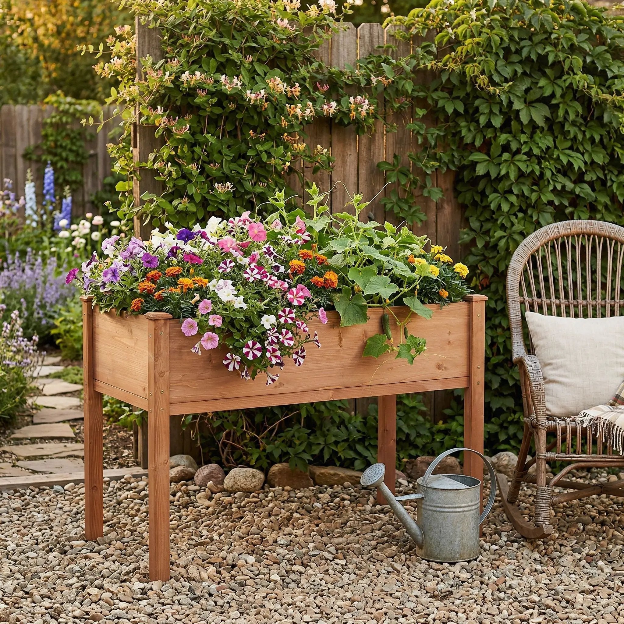 Elevated Raised Garden Bed For Outdoor by HouseOfZazla