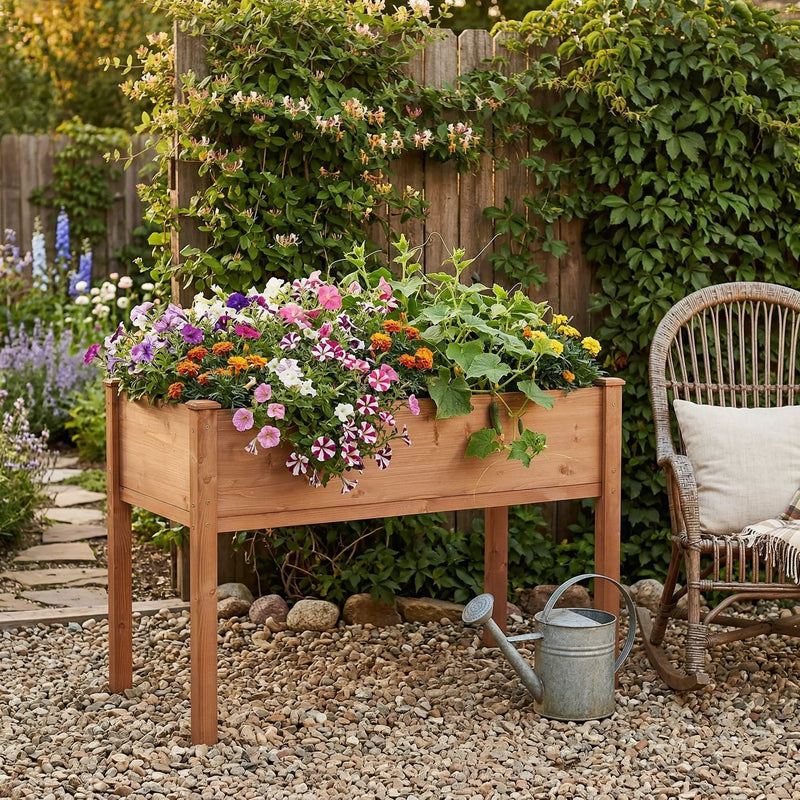 Elevated Raised Garden Bed For Outdoor by HouseOfZazla