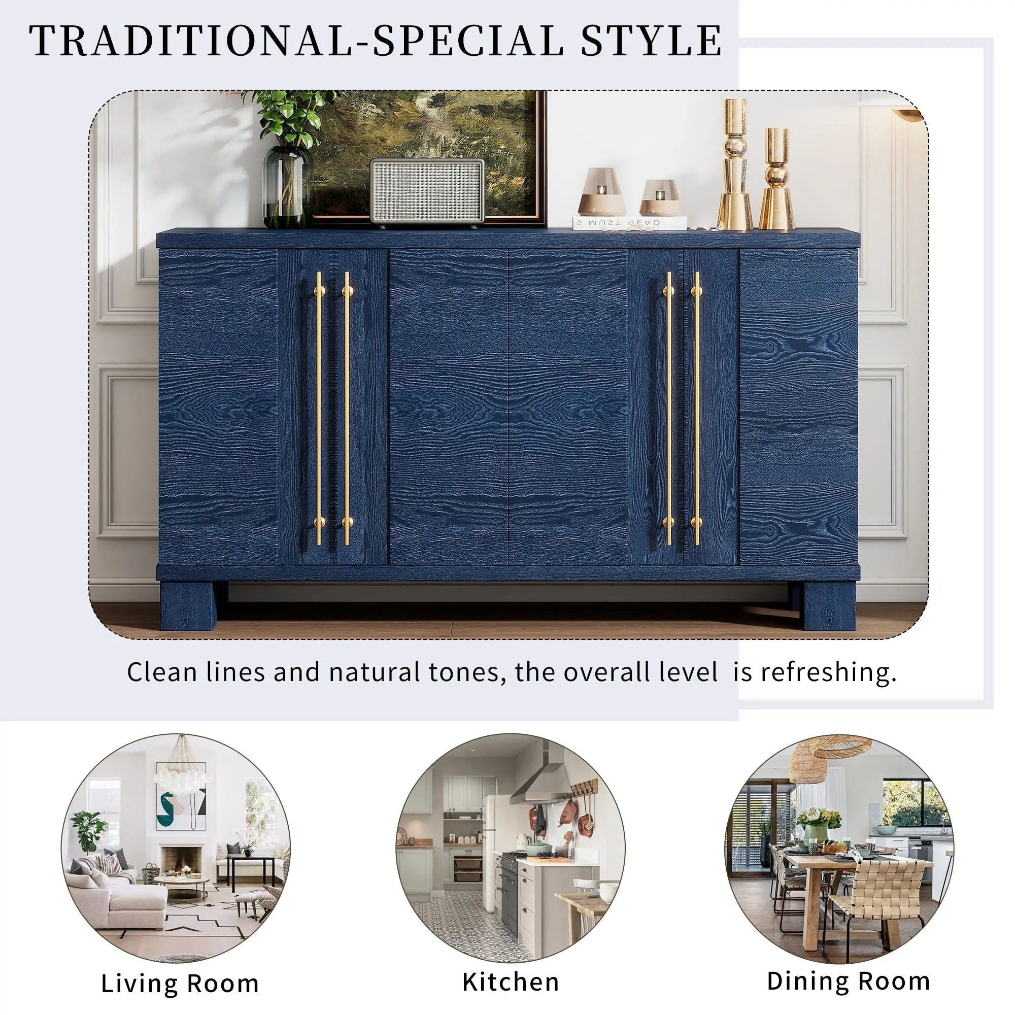 Sideboard With Adjustable Shelves by Unique Piece Furniture