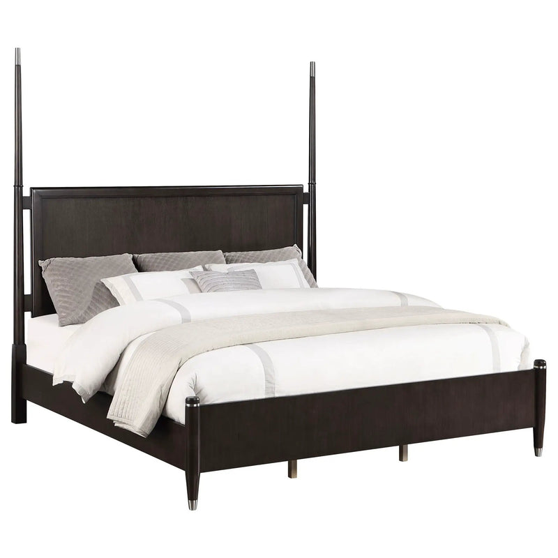 Emberlyn Wood Queen Poster Bed Brown by Unique Piece Furniture