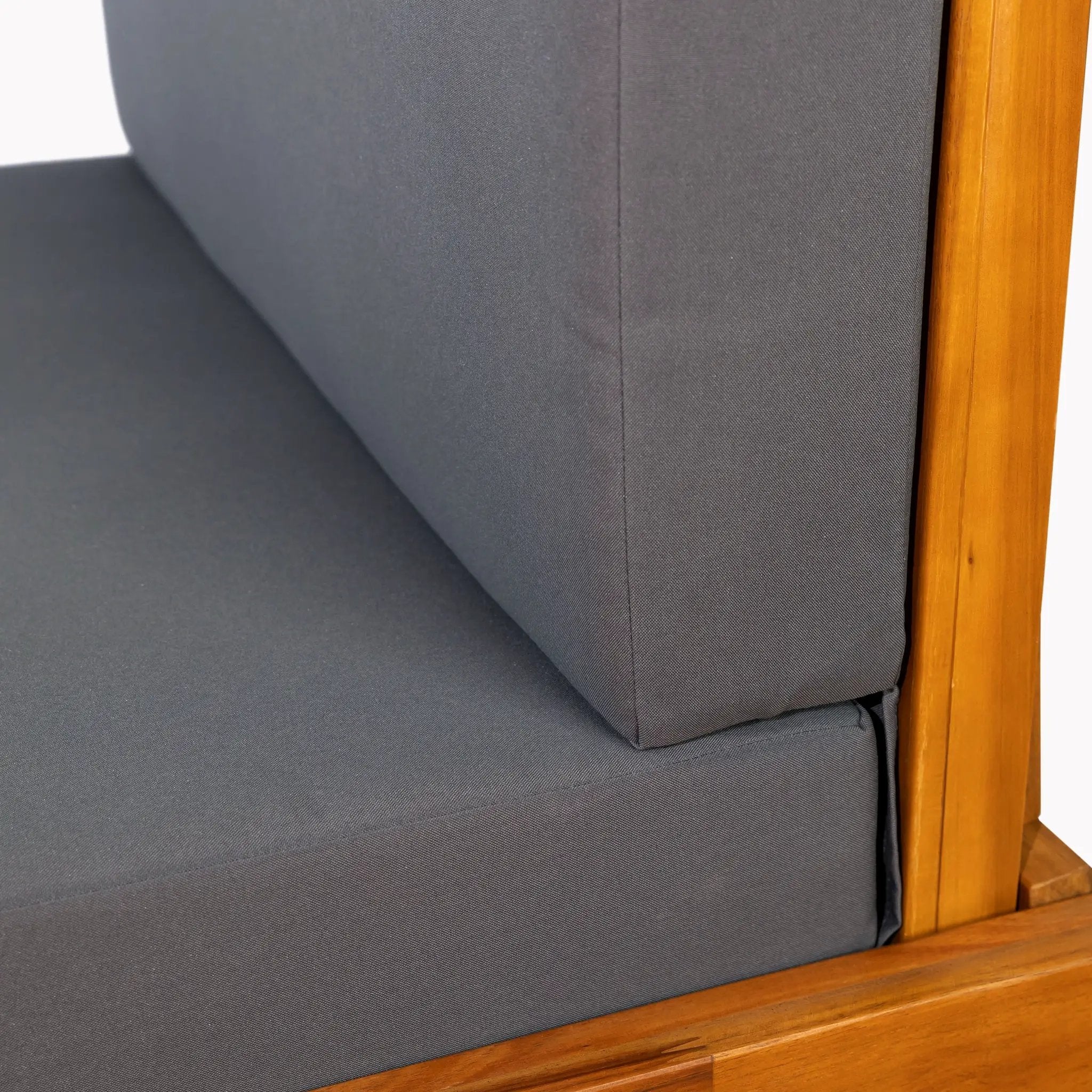 Gray Broadway Ian Chaise Lounge Cushion (Triple Folds) by HouseOfZazla