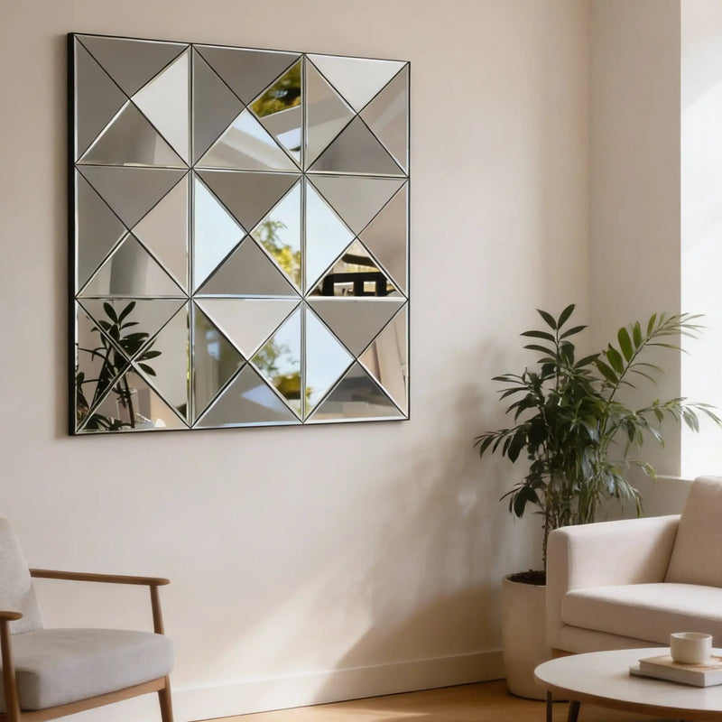 3D Mirror Wall Decor Beveled Glass Wall Mirror by HouseOfZazla