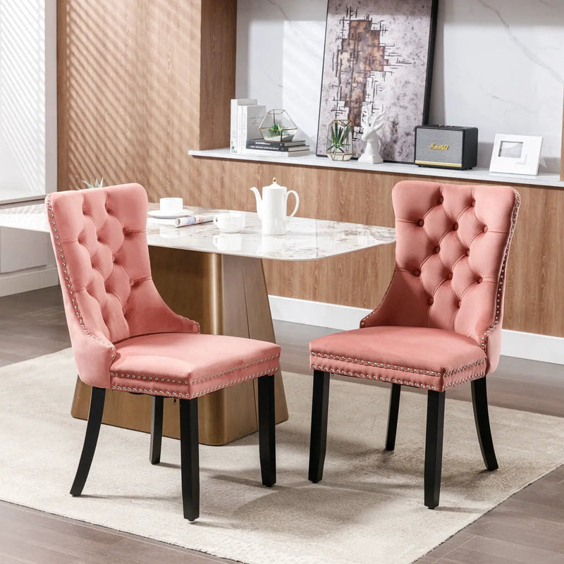Nikki - High-End Tufted Dining Chair (Set of 2) by HouseOfZazla