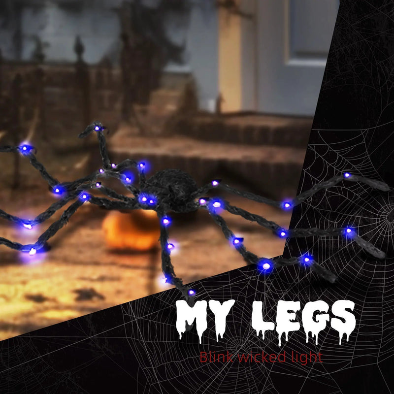 3.25' Illuminated Arachnid Halloween Accent by HouseOfZazla