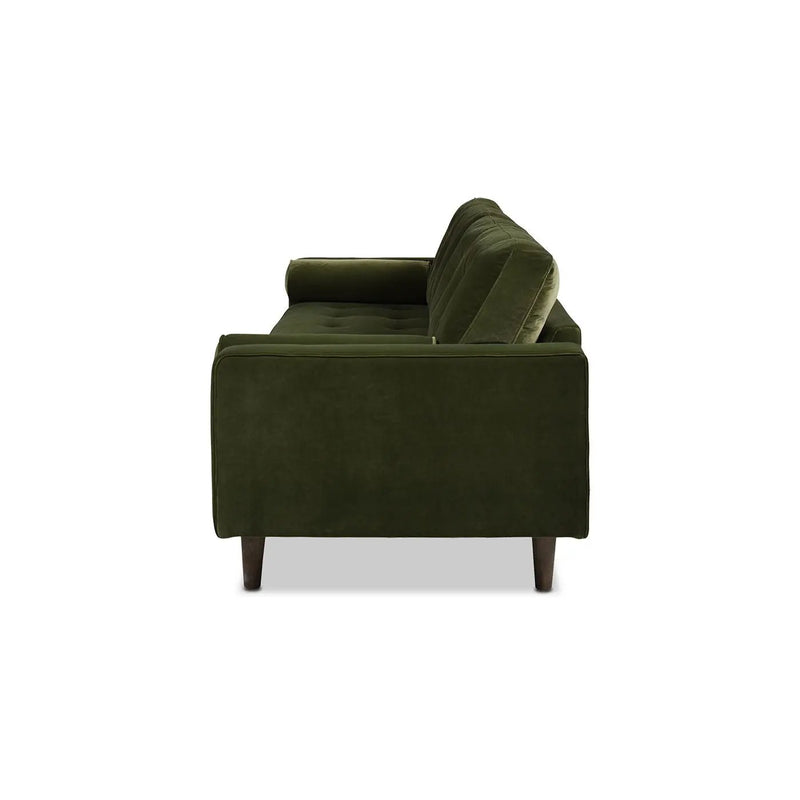 Nicholas - Mid-Century Modern Sofa - Olive Green by HouseOfZazla