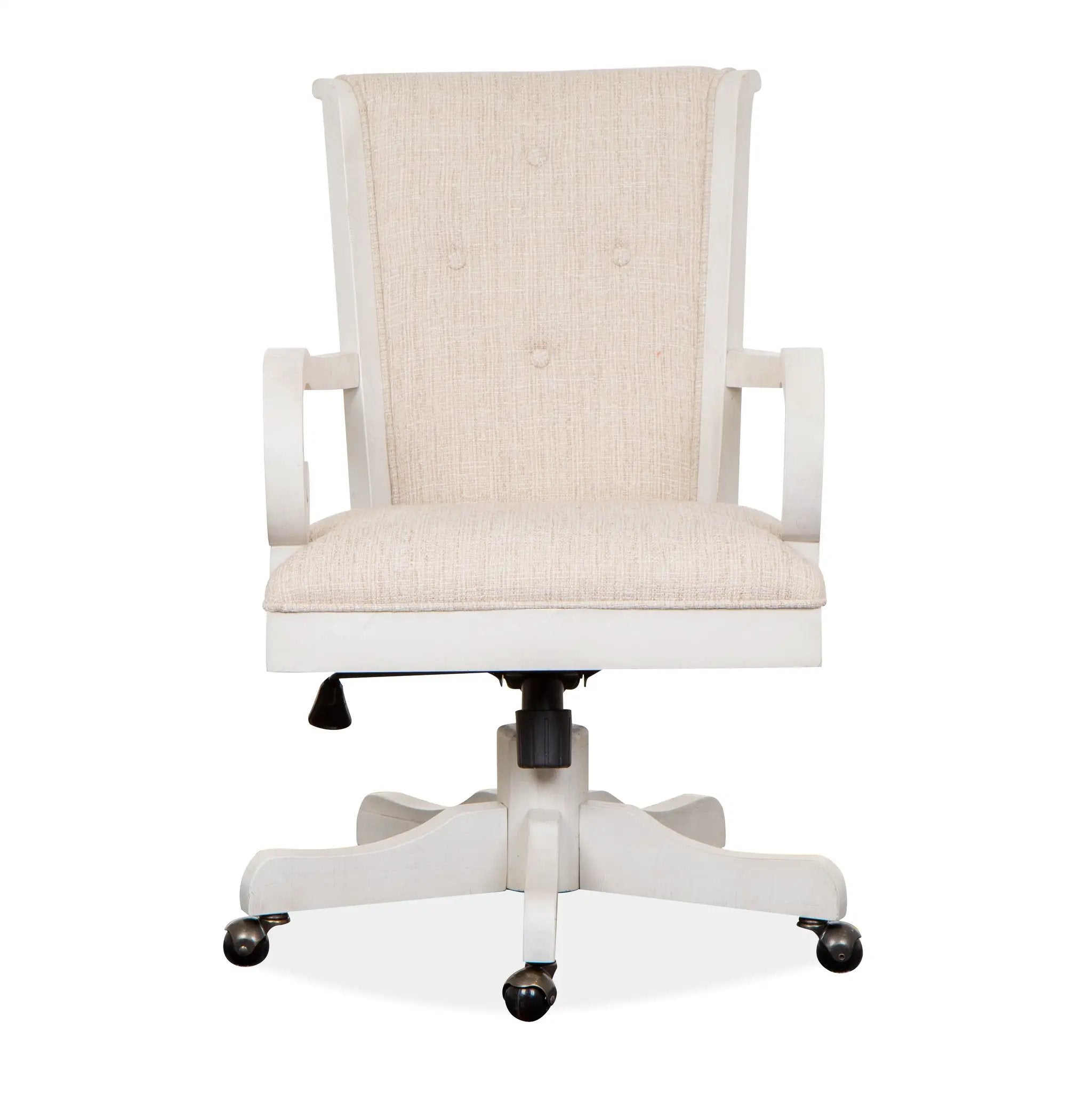 Bronwyn - Fully Upholstered Swivel Chair - Alabaster by Unique Piece Furniture
