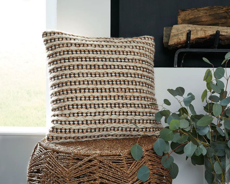 Nealington - Pillow (Set of 4) - Brown / Black / White by Unique Piece Furniture