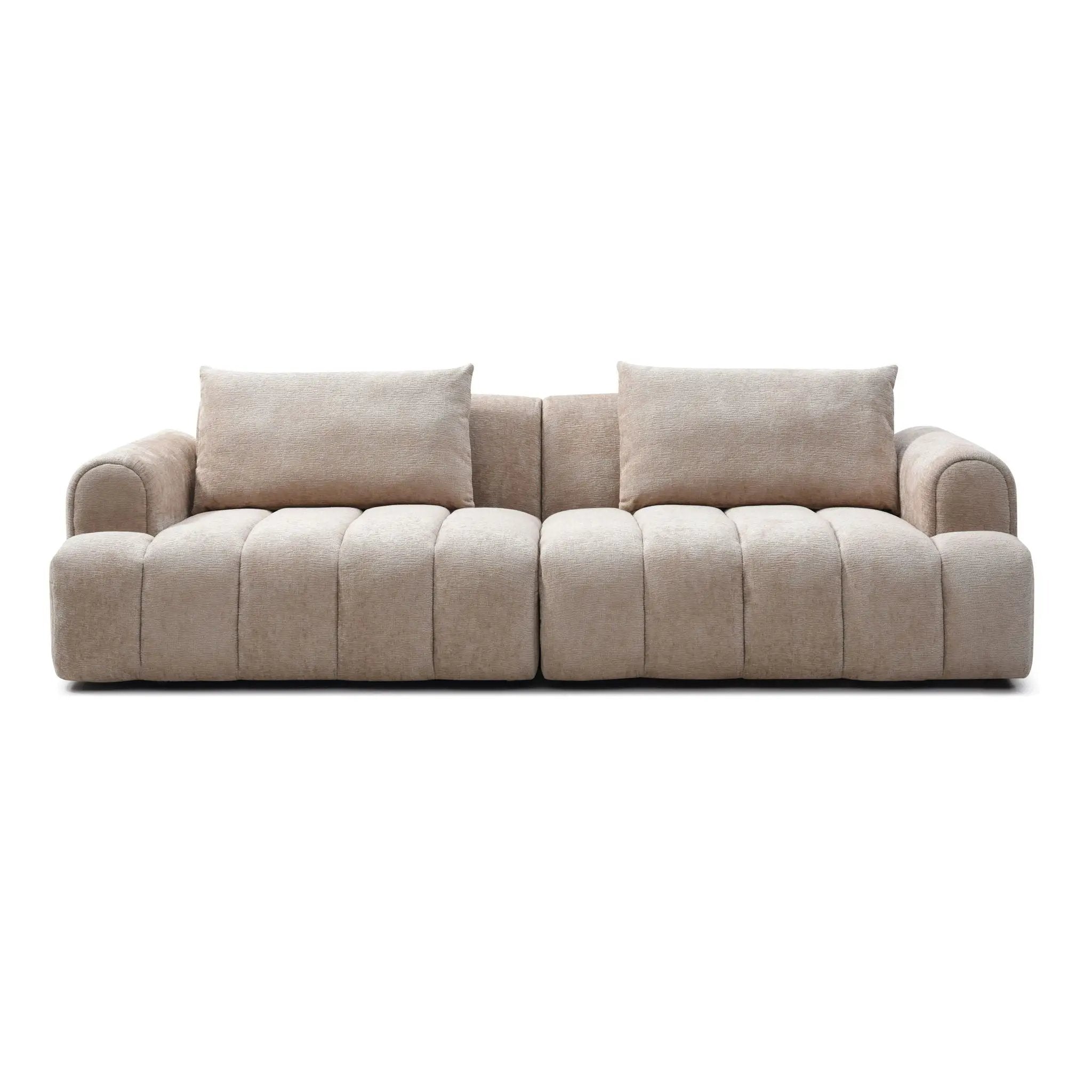 4 Seater Sectional Sofa For Living Room Spaces - Camel by Unique Piece Furniture
