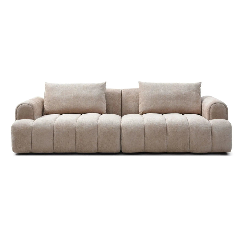 4 Seater Sectional Sofa For Living Room Spaces - Camel by Unique Piece Furniture