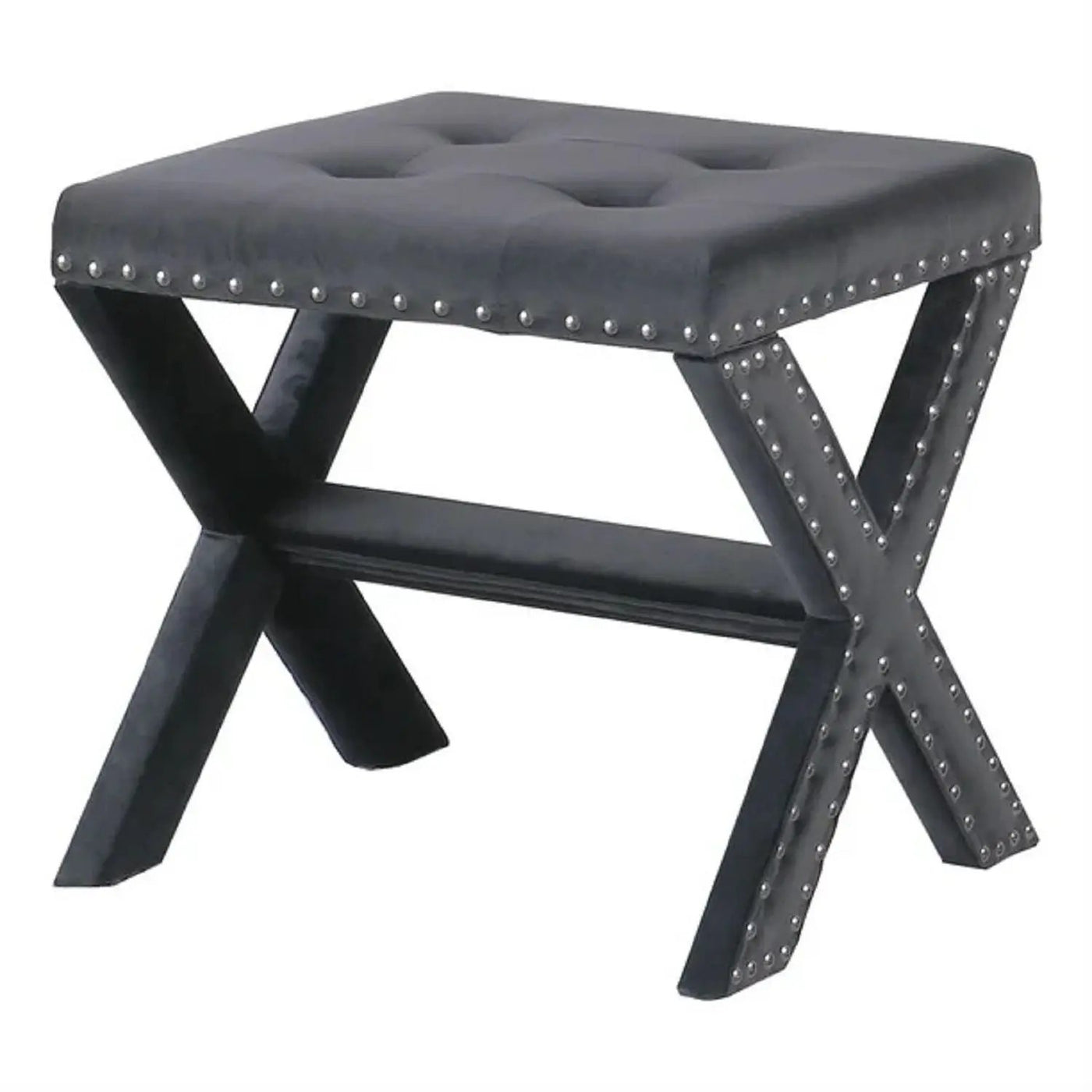 Upholstered Accent Bench With Nailhead Trim by HouseOfZazla