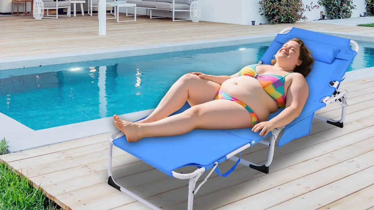 3-in-1 Heavy Duty Tanning Chair with Face Hole Adjustable, photo 5 of 10