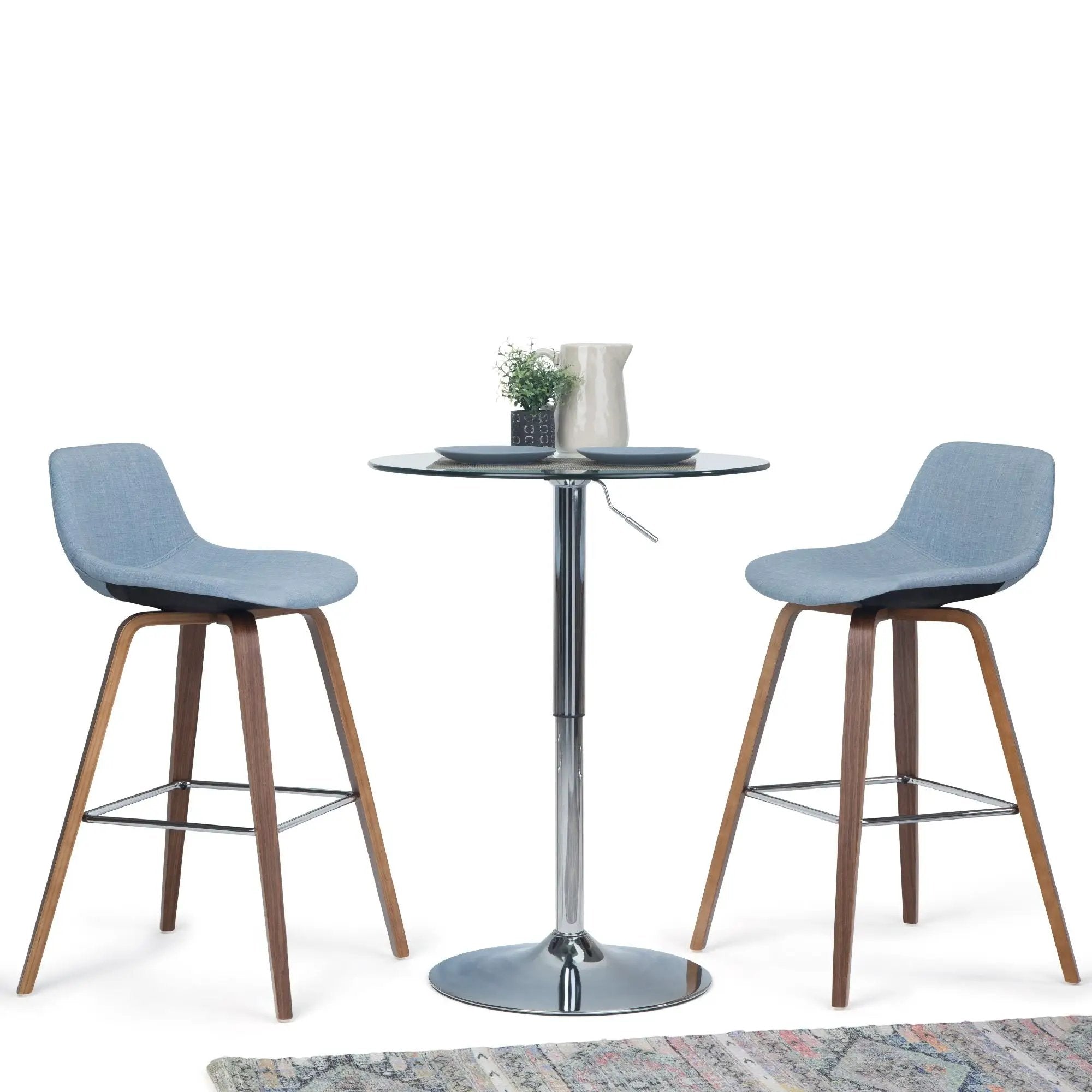 Randolph - Bentwood Multifunctional Counter / Bar Height Stool (Set of 2) by Unique Piece Furniture