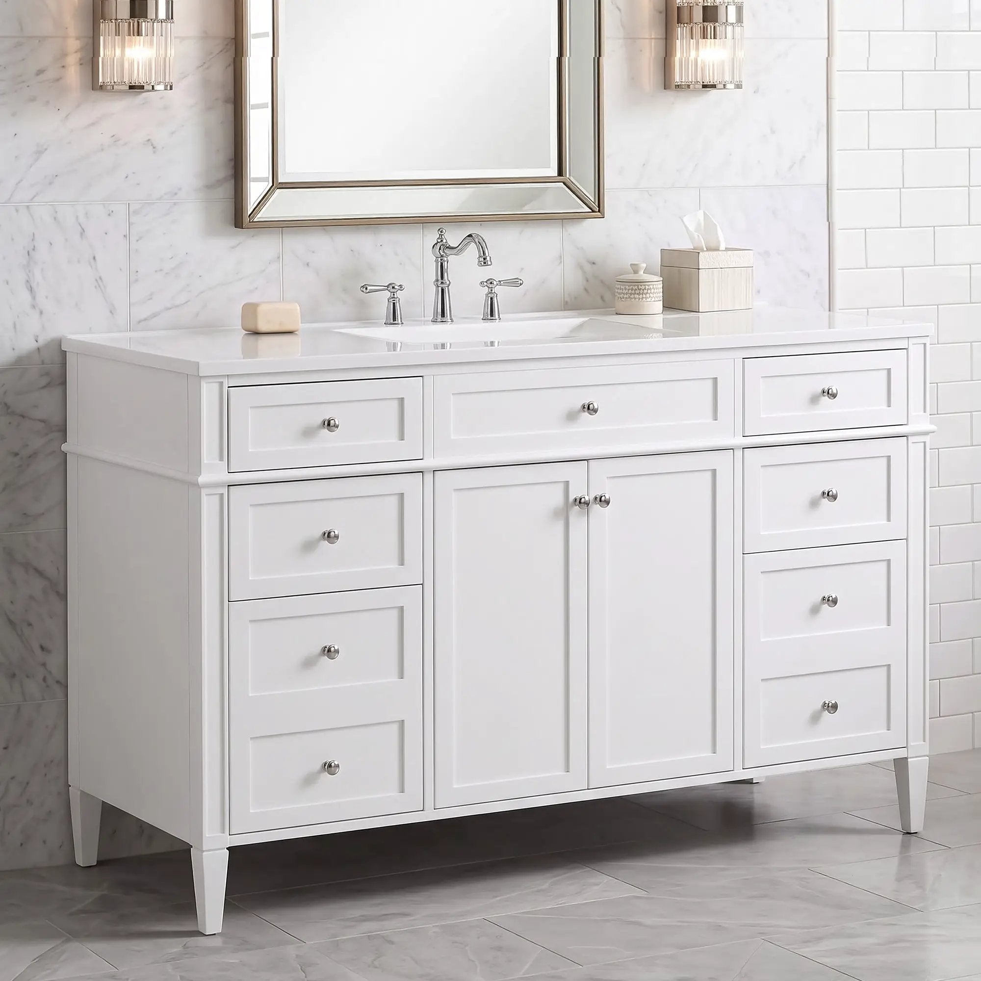 48 Inch Bathroom Vanity with Sink Top by HouseOfZazla