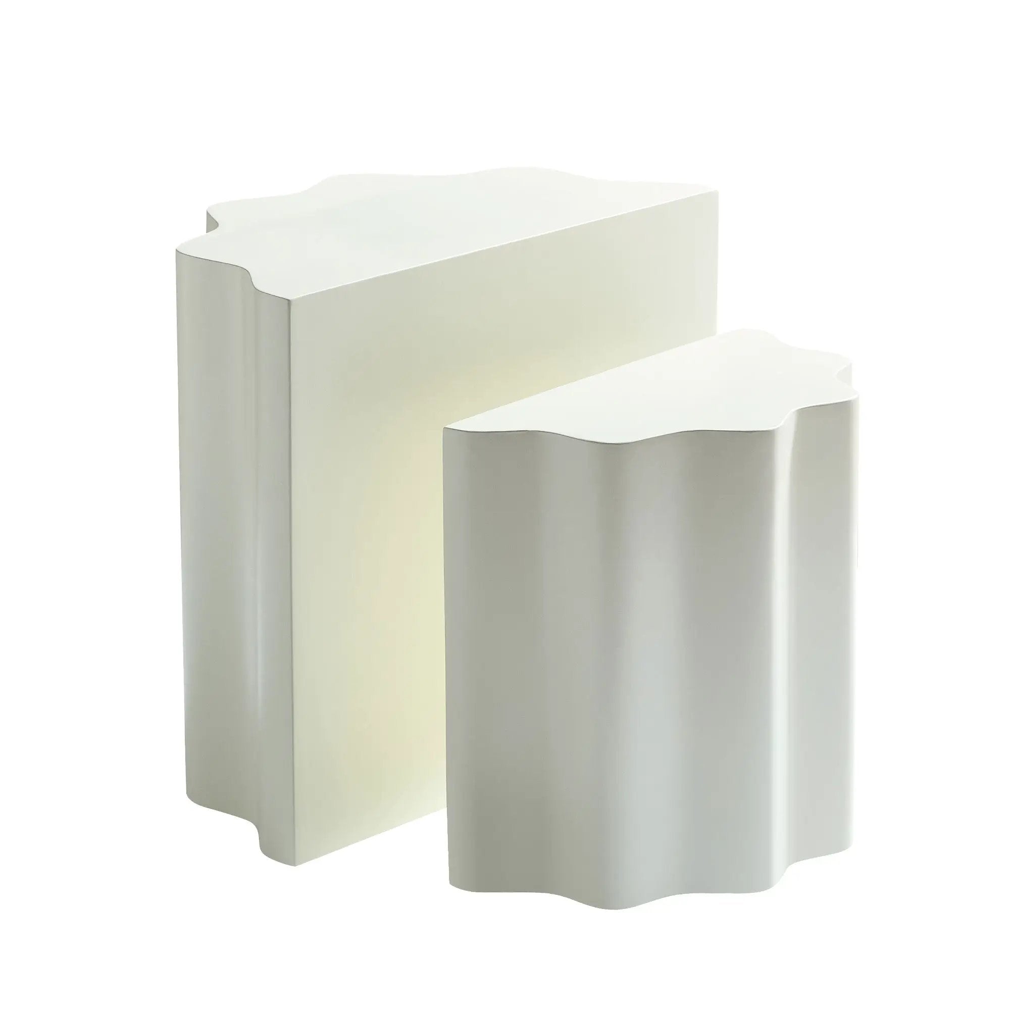 2PCS Set Side Table - Wavy Edges Design by HouseOfZazla