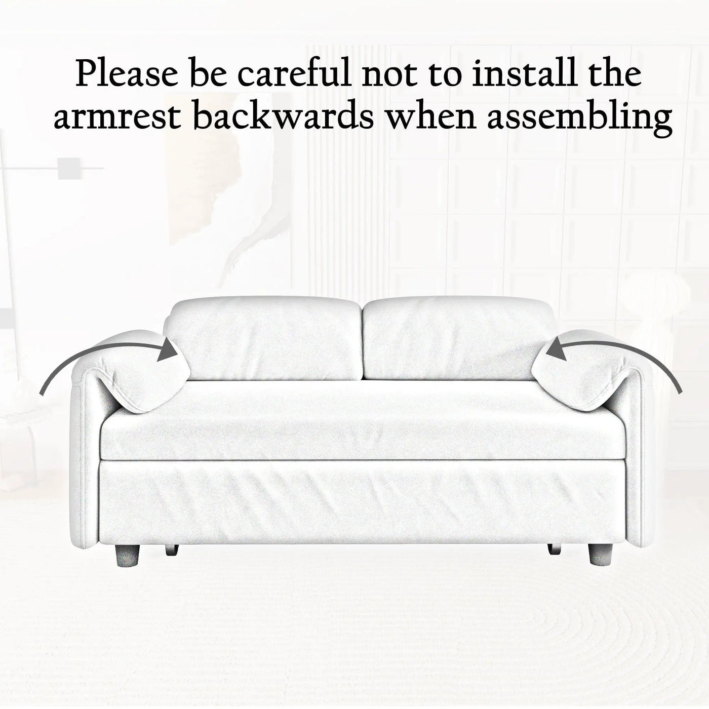 Sofa, Dual Purpose Lounge With Retractable Queen Size Bed by Unique Piece Furniture