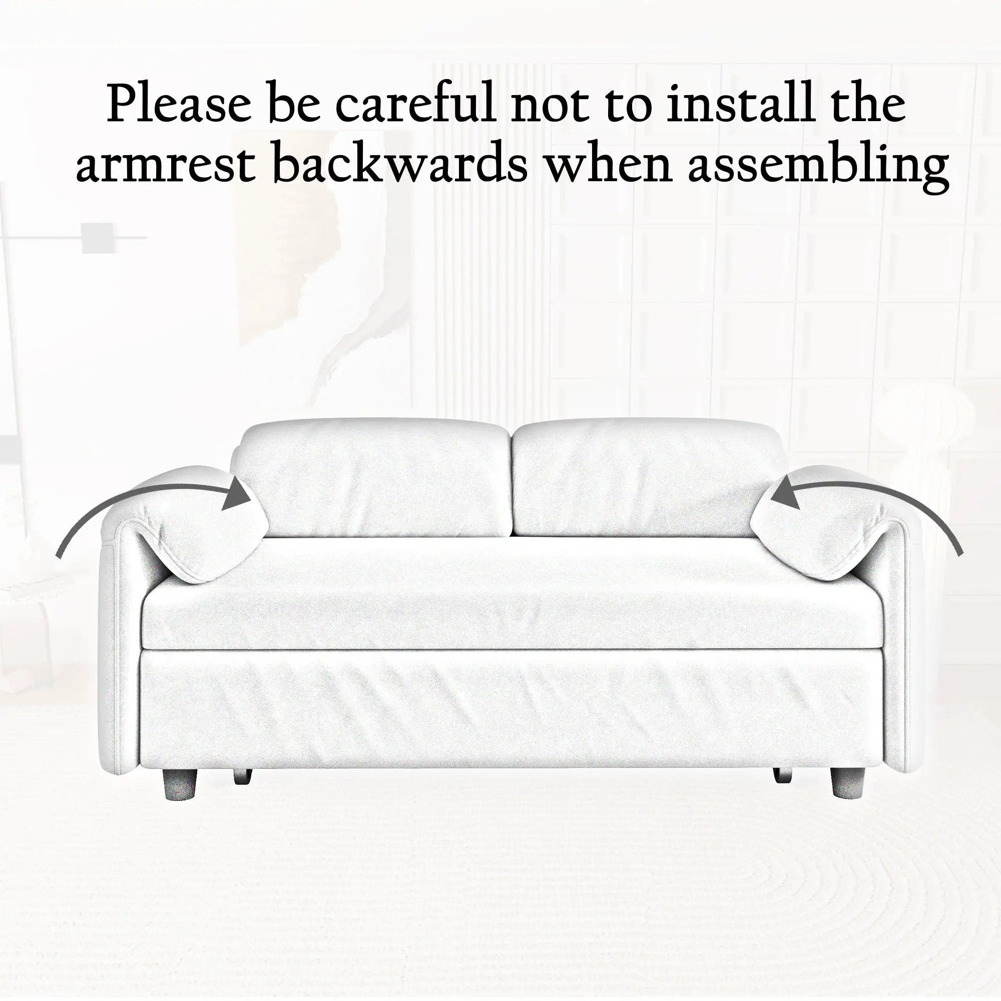 Sofa, Dual Purpose Lounge With Retractable Queen Size Bed by Unique Piece Furniture
