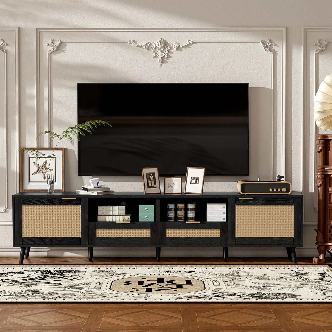TV Stand, Media Console With Cable Management by Unique Piece Furniture