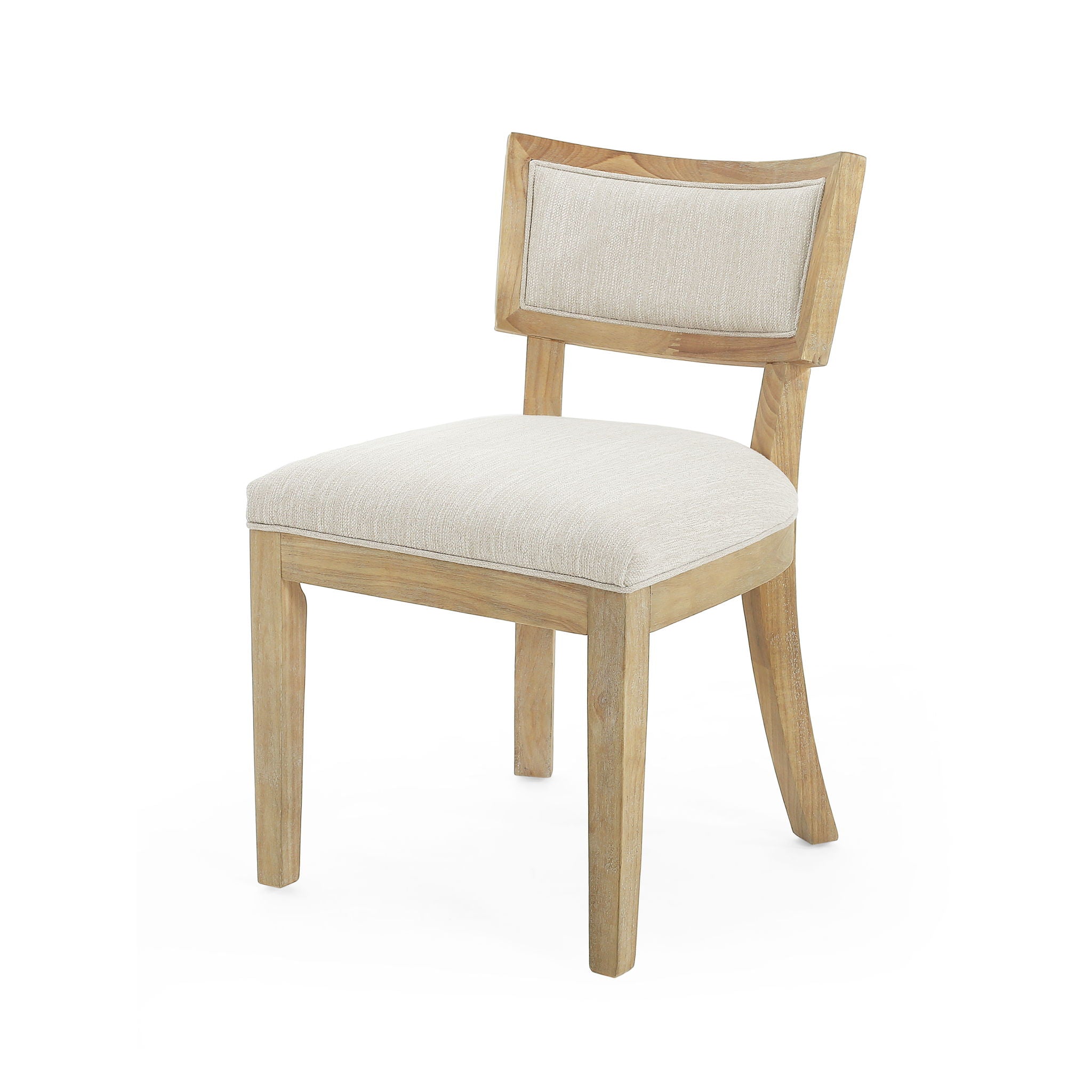 Farmhouse Style Fabric Upholstered Side Dining Chair Set by HouseOfZazla