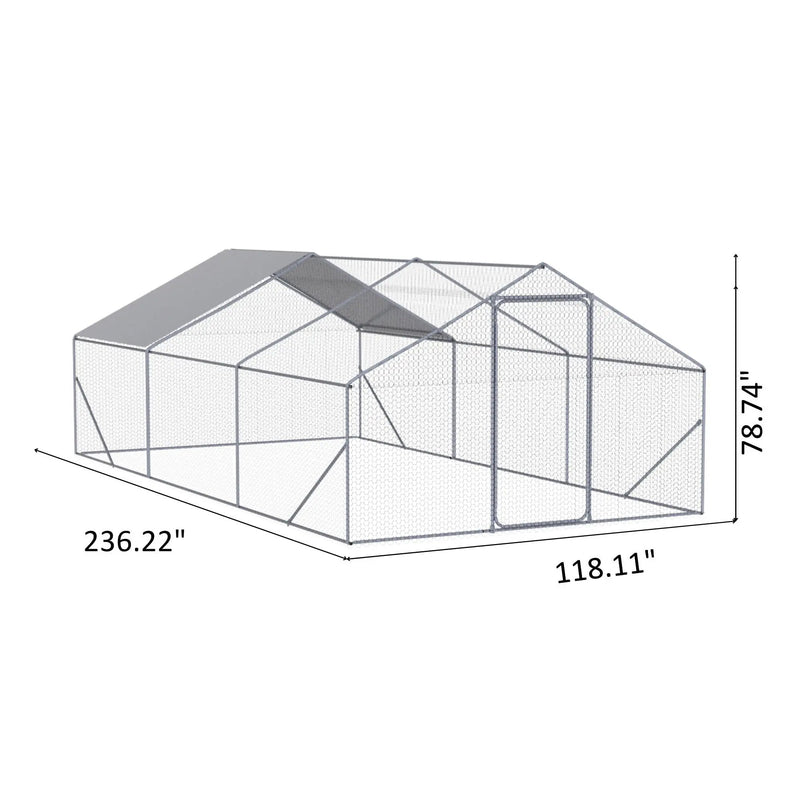 Outdoor Chicken Coop Metal Big Space by HouseOfZazla