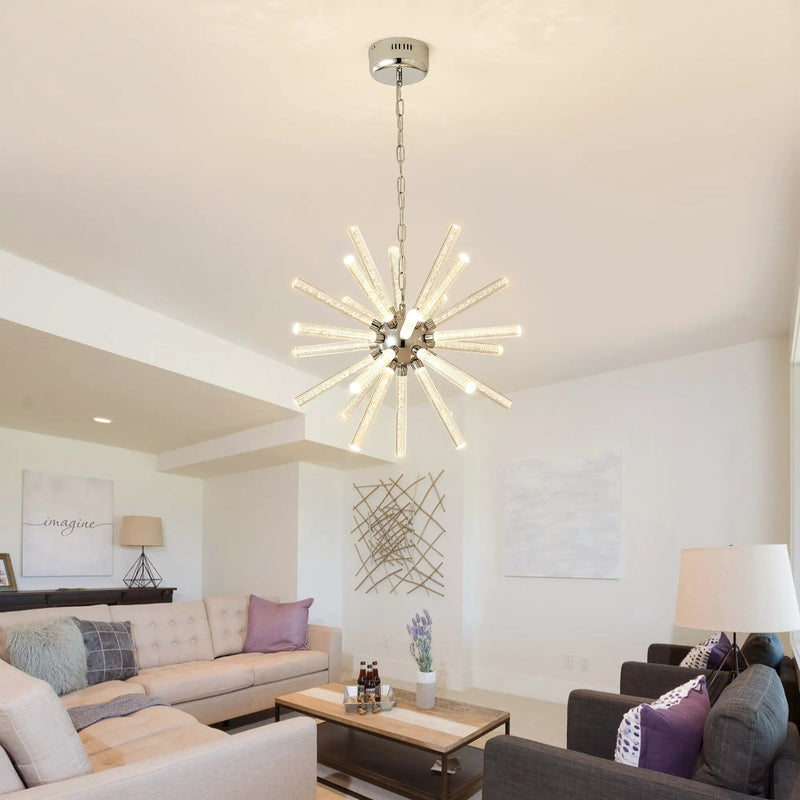 24-Light Bubble Pillar Chandelier by HouseOfZazla