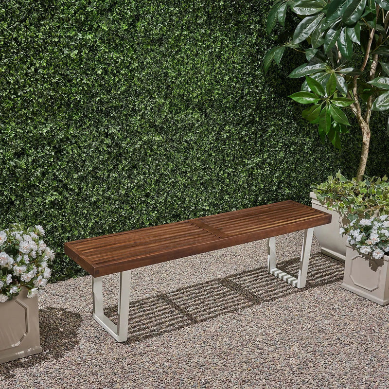Intrinsic Outdoor Dining Bench With Slat Top by HouseOfZazla