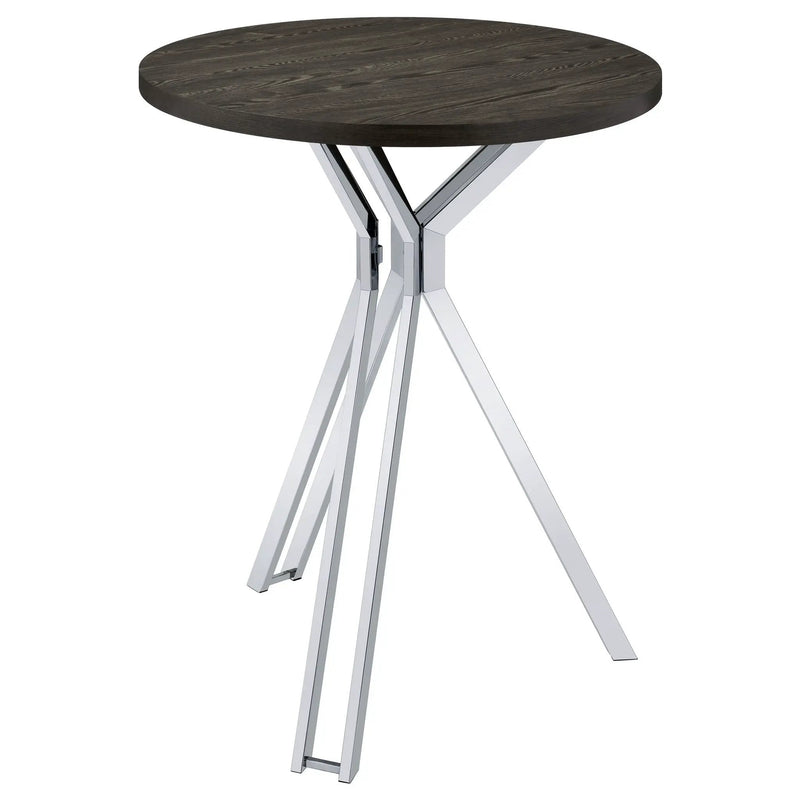 Edgerton Round 35-inch Pub Height Bistro Bar Table Dark Oak by Unique Piece Furniture