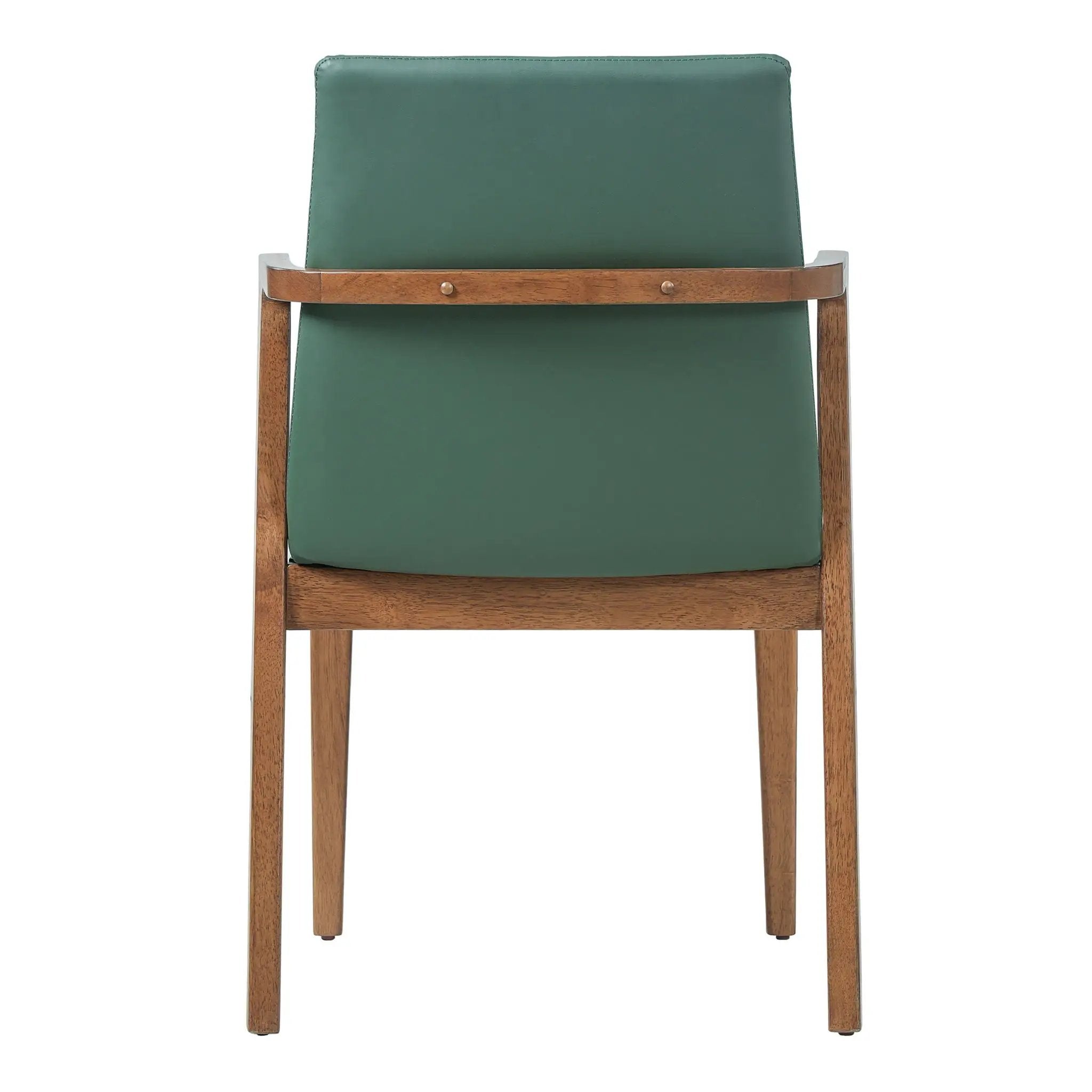 Dining Chairs (Set of 2) - Green / Walnut by HouseOfZazla