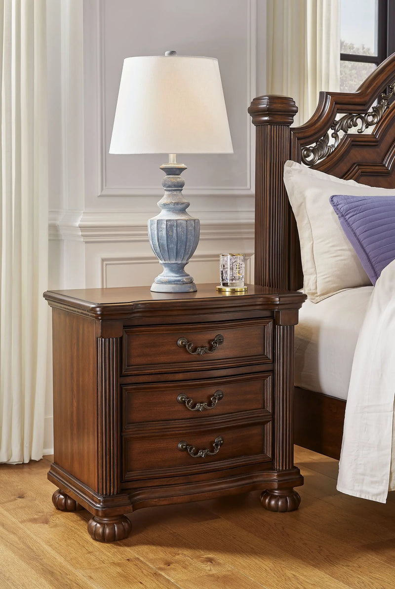 Lavinton - Three Drawer Night Stand - Brown by Unique Piece Furniture