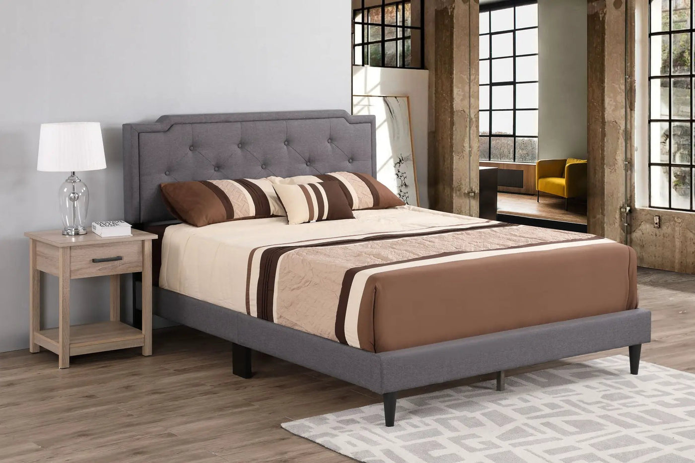 Button Tufted Bed Charming For Cozy Spaces by HouseOfZazla