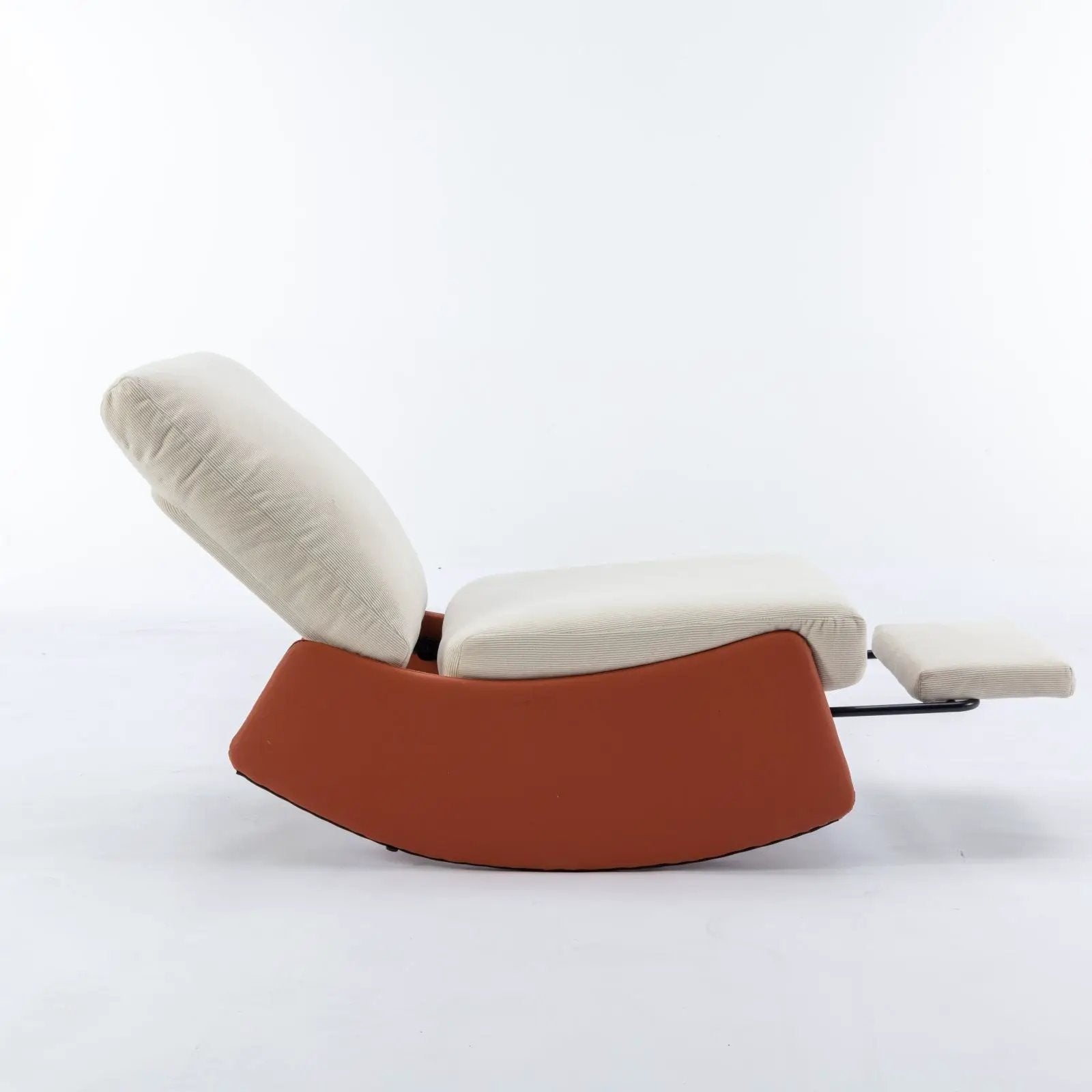 Modern Rocking Chair Recliner, Comfy Rocker Nursery Chair With Footrest, Accent Reading Chair, Upholstered Lounge Chair For Relaxing, Resting, Soft Padded Rocker For Indoor Living Room Bedroom by HouseOfZazla