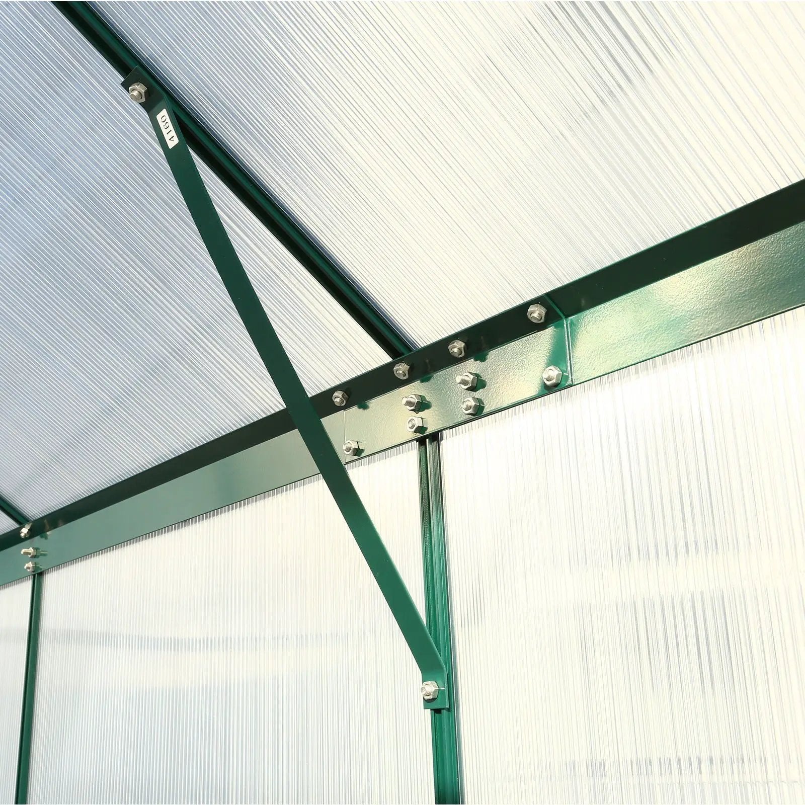 Polycarbonate house, Heavy Duty Outdoor Aluminum Walk-In House Kit With Rain Gutter, Vent And Door For Backyard Garden by HouseOfZazla