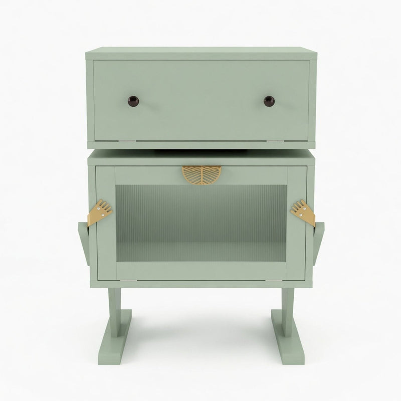Robot LED Nightstand With 360° Rotating Drawer by HouseOfZazla