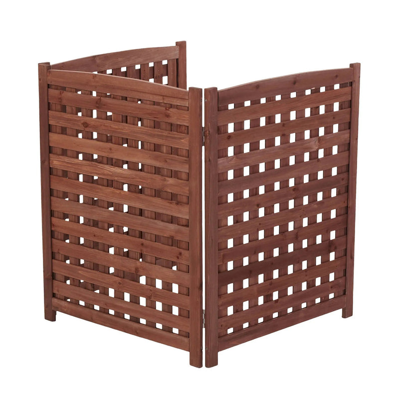 3 Panel Outdoor Air Conditioner Fence Screen by HouseOfZazla