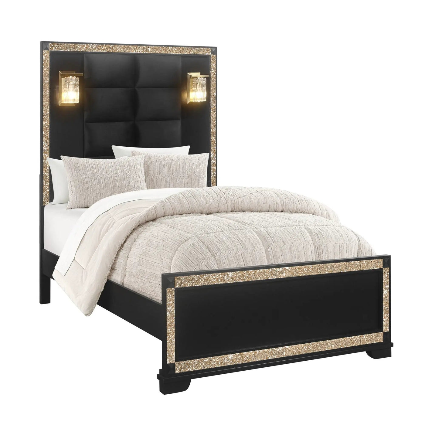 Lively - Bed With Lamps, Elegant Design by HouseOfZazla