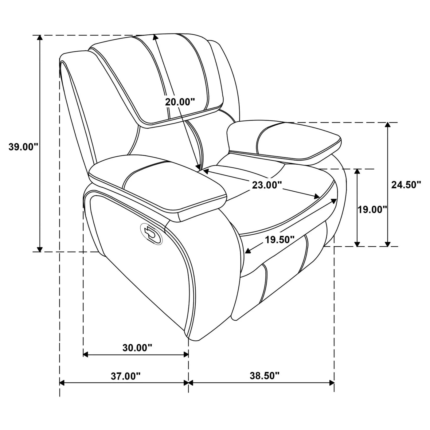 Elodie - Glider Recliner Chair by Unique Piece Furniture