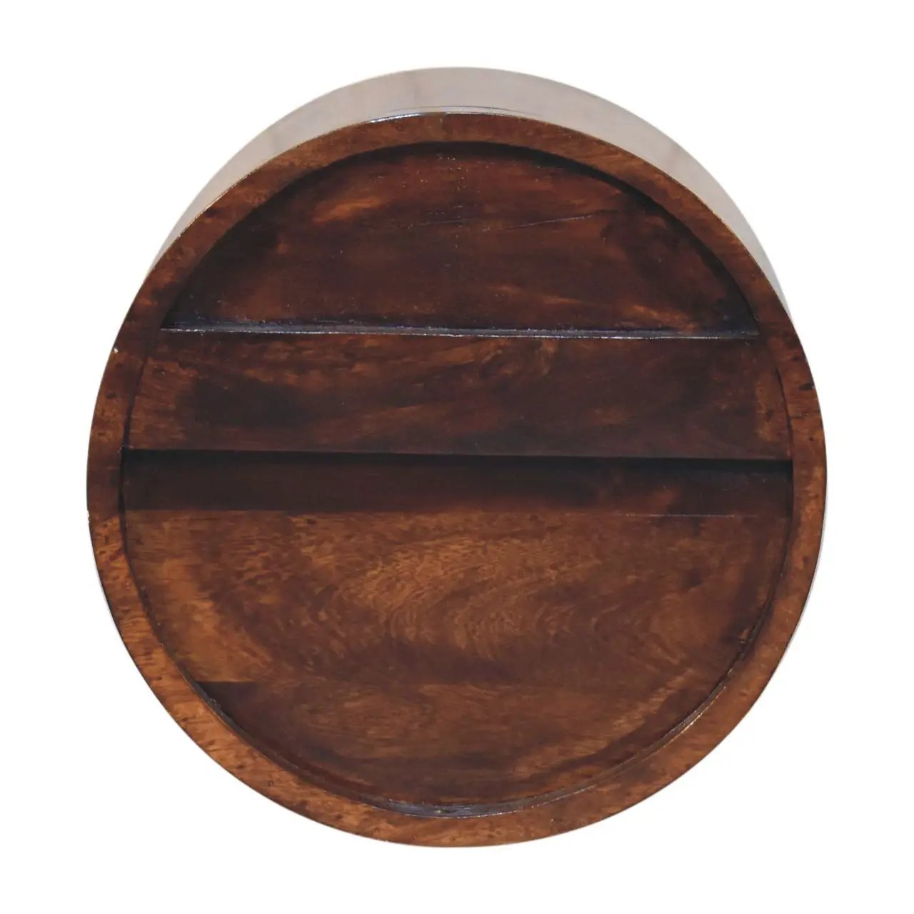 Floating Circle Bedside Table - Chestnut by HouseOfZazla