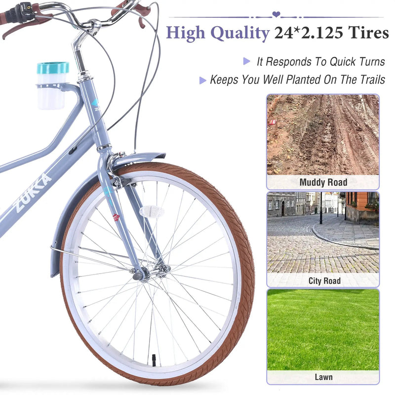 24 Inch Women's Cruiser Bike by HouseOfZazla