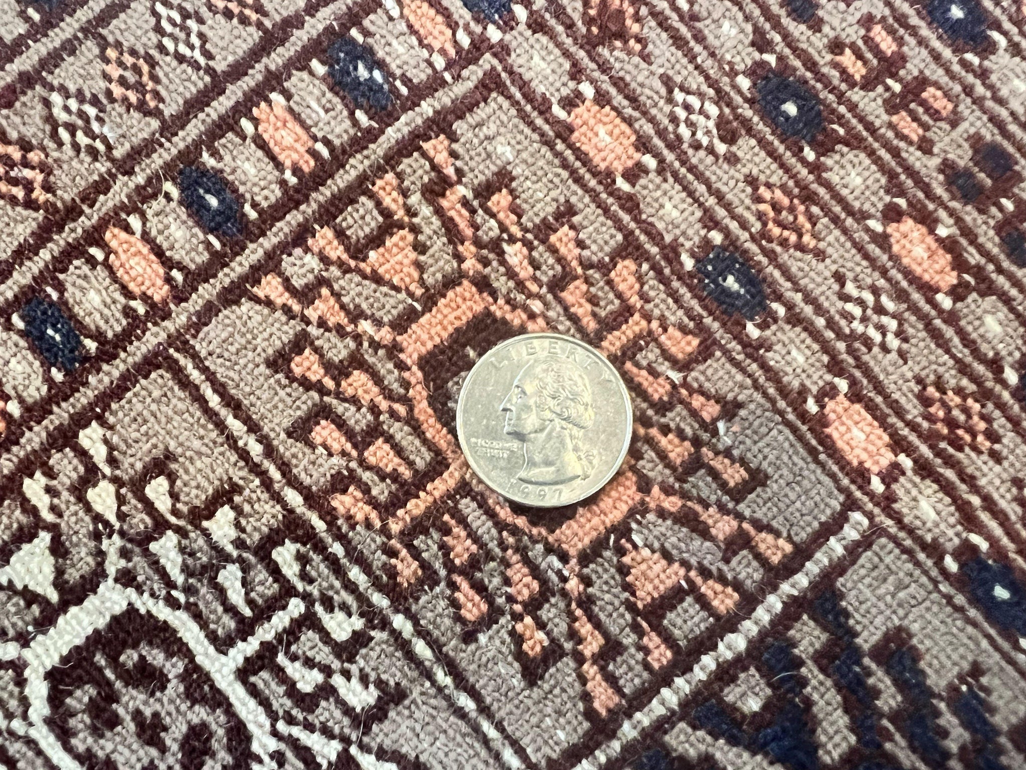 Pakistani Bokhara Turkoman Rug 7x10, Handmade Vintage Wool Carpet, Brown-Red by Jewel Rugs