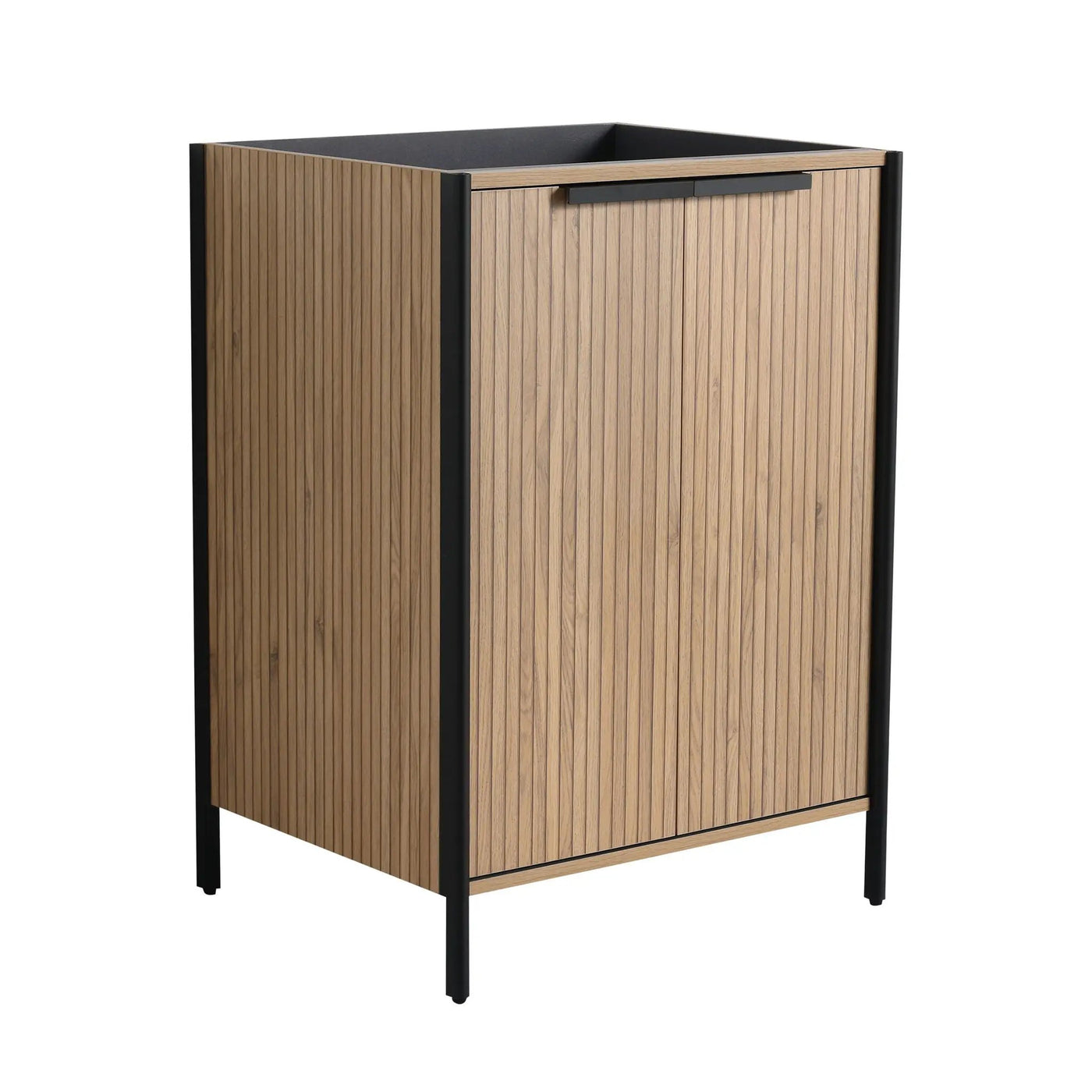 Contemporary Freestanding Bathroom Vanity With Adjustable Shelves by HouseOfZazla