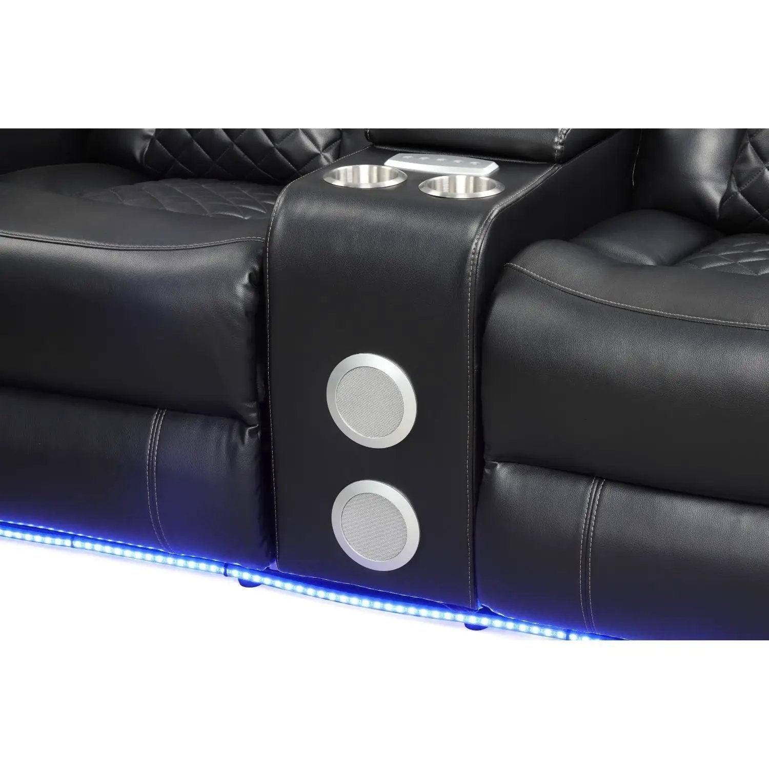 Benz - Power Recliner Set With LED Lighting And USB Charging by HouseOfZazla