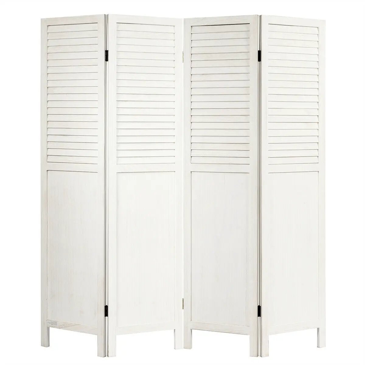5.6 Ft Tall 4 Panel Folding Privacy Room Divider by DirectDeals