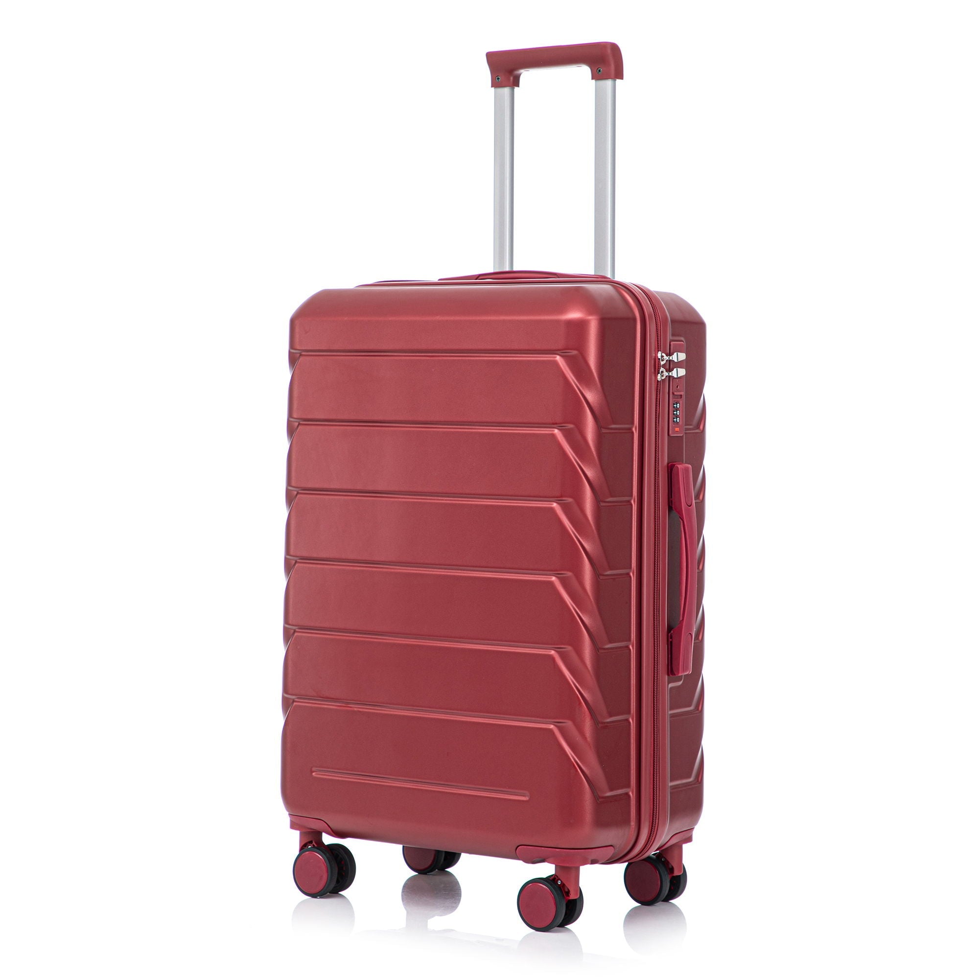 3 Pieces Set 20" / 24" / 28" Spinner Wheel Luggage With Combination Lock by HouseOfZazla