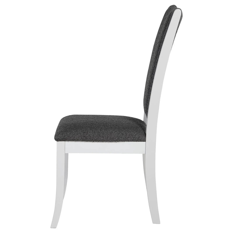Tyler Pearl - Upholstered Dining Side Chair (Set of 2) - Taupe by HouseOfZazla